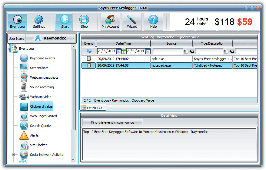 9个免费键盘记录软件，用于监控Windows中的击键_后台运行